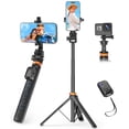 thumbnail image 1 of Eocean Tripie para Celular de 157 cm/62'', Selfie Stick con Control Remoto Bluetooth, Tripode para Celular Extensible con Rotaci&oacute;n de 360&deg; Y 180&deg;, Compatible con iPhone 17/1, 1 of 6