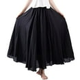 thumbnail image 3 of TAIAOJING Women's Bohemian Style Elastic Waist Band Cotton Linen Long Maxi Skirt Dress, 3 of 4