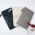 thumbnail image 4 of Pu Leather Women Wallet New Zipper Solid Color Mobile Phone Bag Large Capacity Coin Purse Blue, 4 of 6