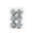 Silver, variant on 6 Pack Reindeer Christmas Ball Ornaments, Hollow Shatter Resistant Holiday Baubles, 2.4 Inch Tree Decorations for Wreath Garland Mantel and Party Display, Coordinated Seasonal Set