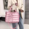 thumbnail image 1 of Bolso tote grande para mujer, bolso de hombro acolchado, bolso de invierno, bolso tote espacial, bolso de hombro para compras, 1 of 7