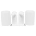 thumbnail image 4 of Minkissy Toothbrush Holder Wall Mounted 2 Sets White Rectangular Storage Rack Design for Bathrooms, 4 of 8