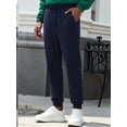 thumbnail image 2 of NKZNKZ Men's Sweatpants with Pockets Mens Fleece Active Athletic Sweatpants Men's Active Athletic Casual Jogger Running Sweatpants Navy Blue-XL, 2 of 8