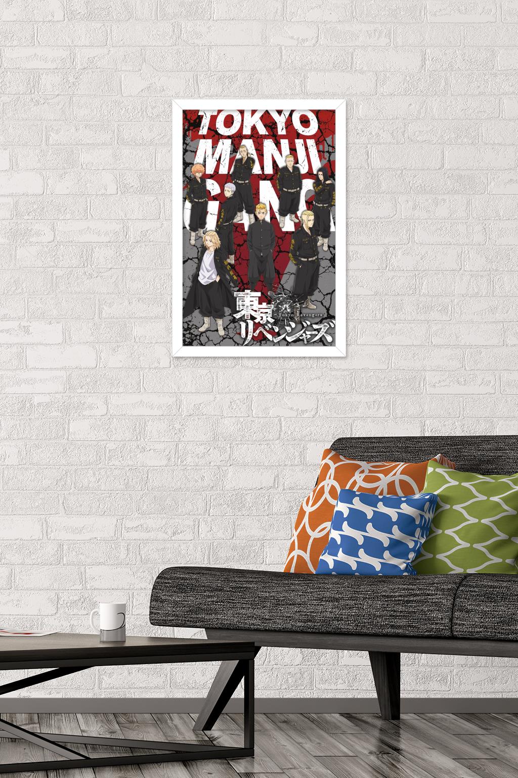 Tokyo Revengers – Tokyo Manji Gang Wall Poster, 14.725" x 22.375" Framed