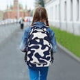 thumbnail image 5 of ALAZA Cows Wavy Backpack Elementary School Bag Bookbag Travel Rucksack, 5 of 7