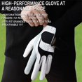 thumbnail image 5 of FINGER TEN Golf Gloves Men Right Left Handed Golfer Men’s Golf Glove Left Right Hand Value 1 Pack, All Weather Leather Grip Small Medium ML Large XL Size, 5 of 6
