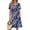 1 Navy Floral, variant on Fantaslook Summer Dresses for Women V Neck Short Sleeve Casual T Shirt Dress Beach Sundresses with Pockets