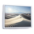 thumbnail image 2 of Designart "Desert White Dunes VIII" Landscapes Floater Framed Wall Art Print, 2 of 7