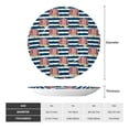 thumbnail image 2 of Bingfone Popcorn On Blue Lines Print Bone China Dinner Decorative Plates,Handmade Ceramic Dinner Plate with Stand for Home Club-7in, 2 of 6