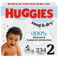 thumbnail image 4 of (2 pack) Huggies Snug & Dry Baby Diapers, Size 2 (12-18 lbs), 234 Count (Select for More), 4 of 17