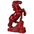 thumbnail image 2 of Standing Horse Figurine - 14 cm Wooden Horse Statue Hand-Carved Animal Sculpture Unique Decorative Art Figurine for Home Decor Living Room Bedroom Off, 2 of 4
