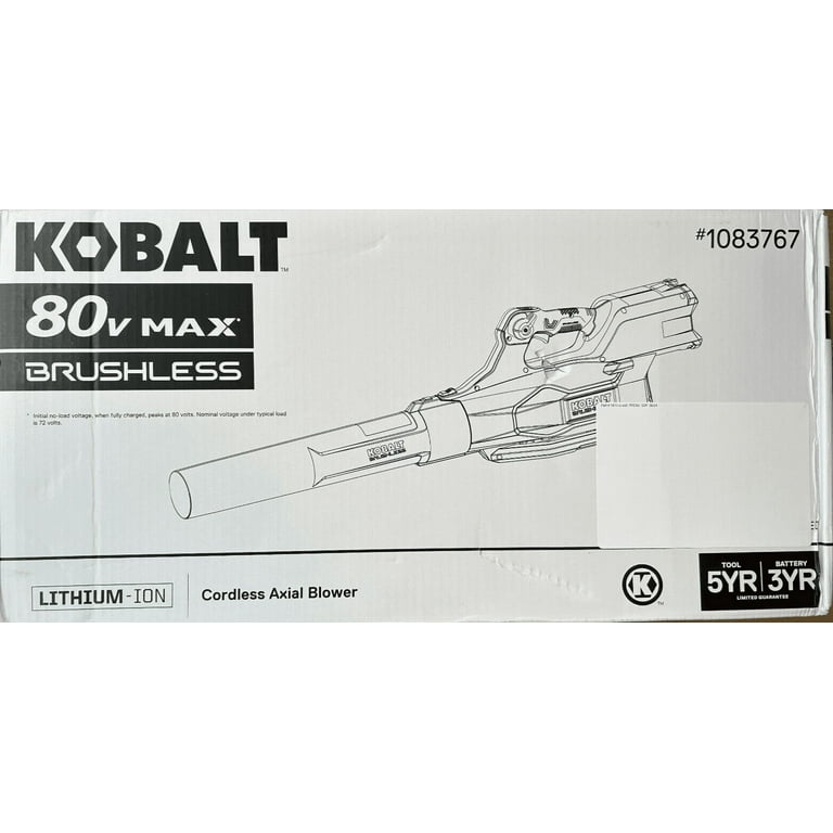 Kobalt 80 volt blower tool only hotsell