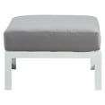 thumbnail image 4 of Elle Decor Mirabelle Pouf d'Extérieur Gris et Blanc Français, 4 of 6