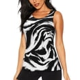 thumbnail image 1 of Fotbe Leopard And Zebra 2 Blusas Sin Mangas para Mujer – Estilo Casual, Corte Suelto, Slim-Fit, Cuello Redondo Deportivo, Tops de Verano para Gimnasio y Yoga-X-Large, 1 of 7