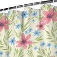 thumbnail image 3 of Pioneer Flower Floral Print Pattern Shower Curtain 84"x72", Bathroom Decorative Shower Curtain Set with 12 Hooks, Waterproof Washable, 3 of 6