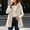 (Fashion 68)White, variant on Aimik Womens Fleece Hooded Vest Coat Sleeveless Button Down Cardigan Cable Knit Plush Gilet Winter Outerwear for Layering Outfits
