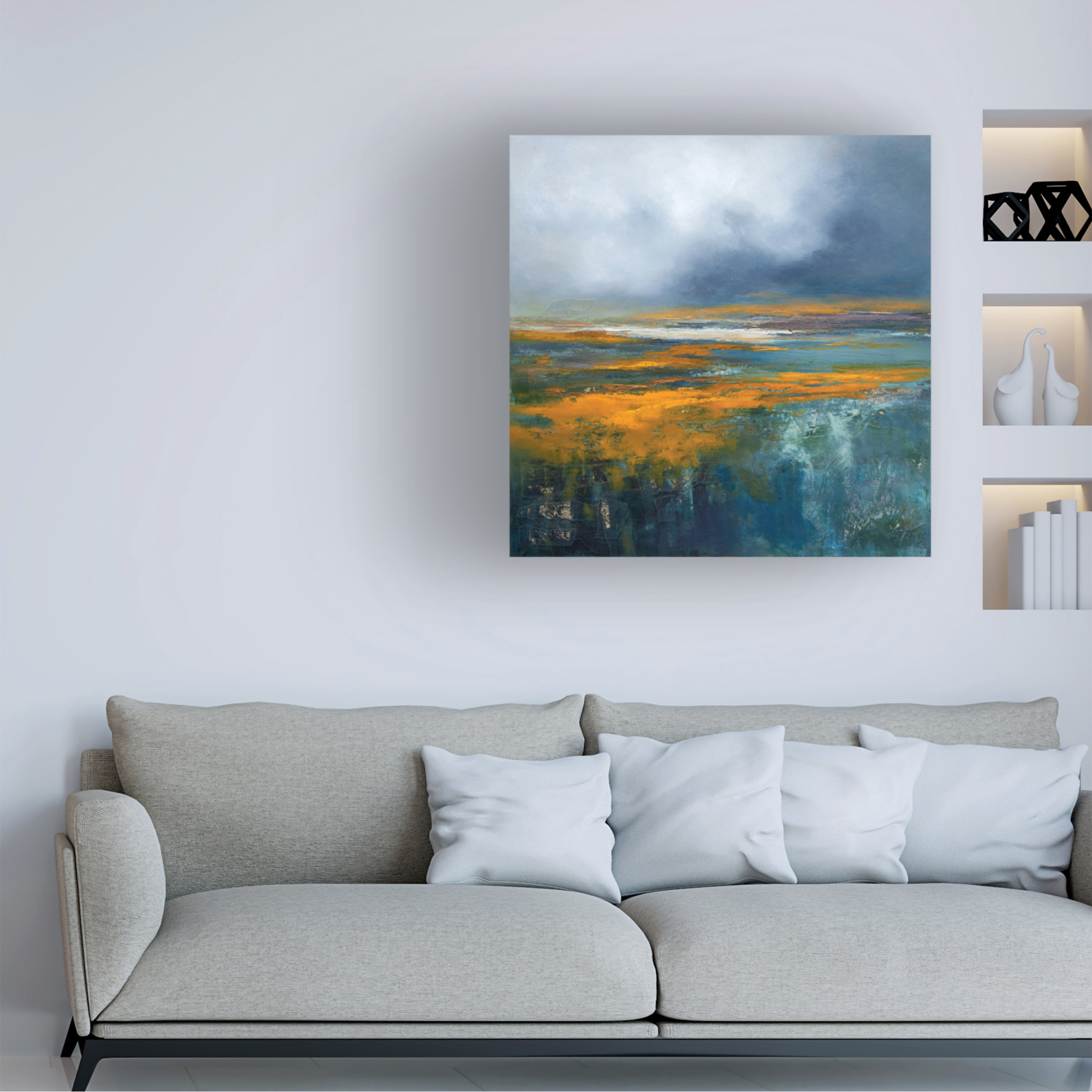 Canvas Wall Art - Patrick Dennis 'Snowbird' Wall Art for Living Room, Bedroom, or Office Décor by Trademark Fine Art - 24 x 24 Inches