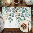 thumbnail image 4 of Fall Thanksgiving Placemats Set of 12 Plants Fall Eucalyptus Leaves Heat Insulated Linen Place Mats, Washable Stain-Proof Table Mats for Dining Tables Holiday Decor 13x19inch, 4 of 9