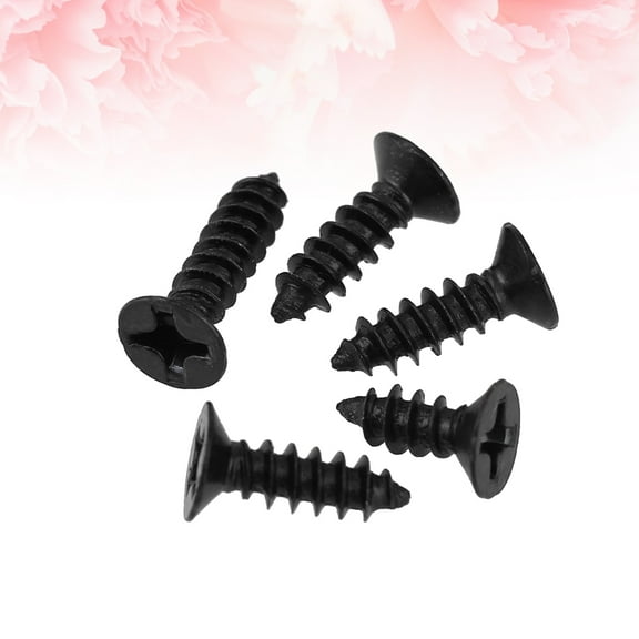 ROSENICE 100Pcs Black Backer Board Screws for Floorboard Fastening