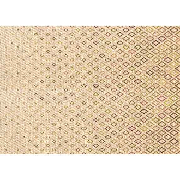 Ahgly Company Indoor Rectangle Patterned Brown Sand Brown Area Rugs, 6' x 9'