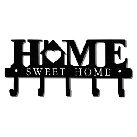 

Fovolat Sweet Family Key Holder Wall Mounted Key Hooks for Wall Wall Mounted Key Hooks for Wall Metal Key Rack for Entryway Hallway Office Matte Black show