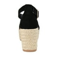 thumbnail image 4 of Brinley Co. Womens Strappy Platform Espadrille, 4 of 7
