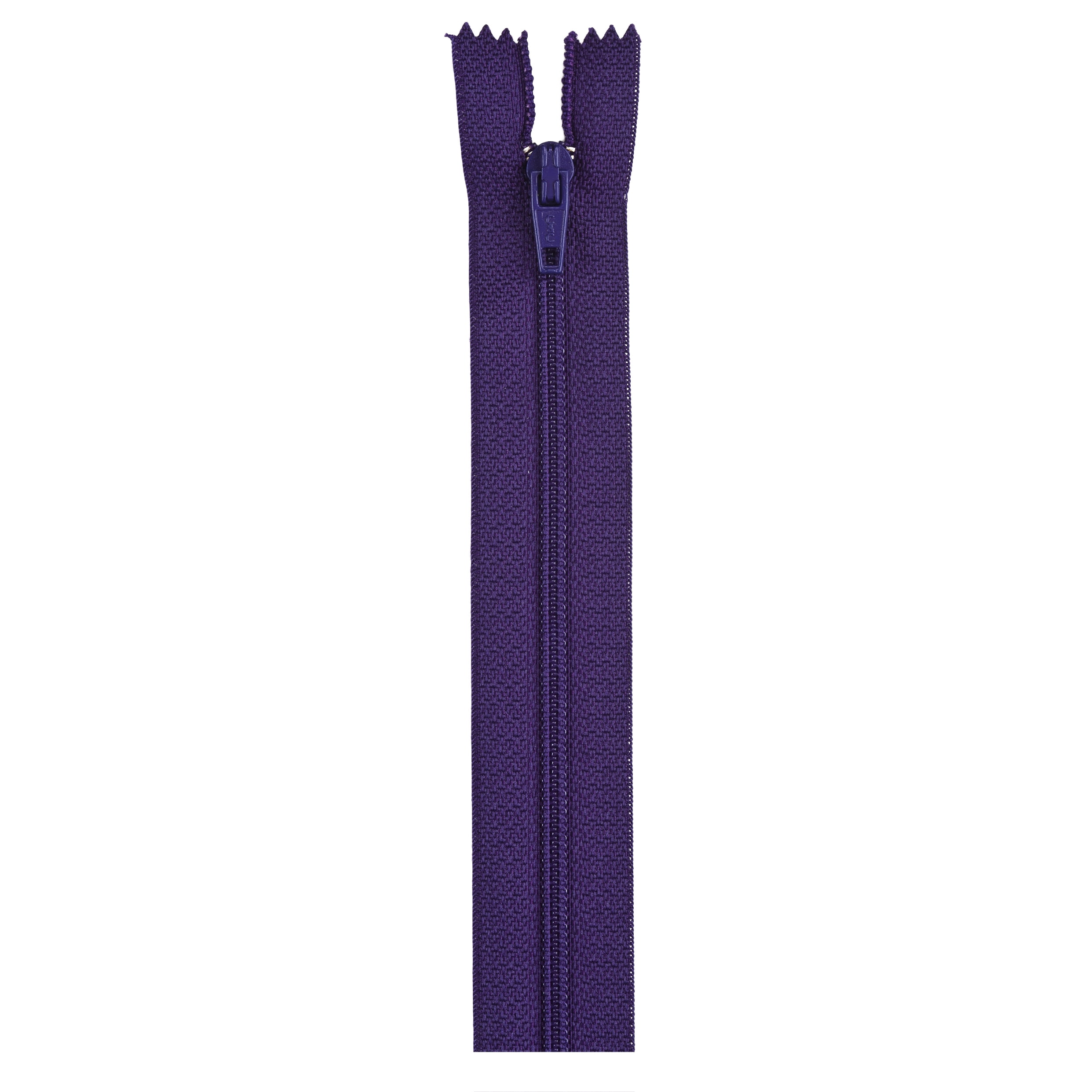 (2 pack) Coats & Clark Polyester 7" All-Purpose Purple Zipper, 1 Each