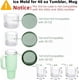 thumbnail image 4 of Molde de hielo Tcamp para vaso de 900-1200 ml con tapa y papelera, 4 of 8