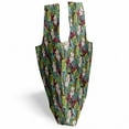 thumbnail image 3 of Plant Portable Fabric Shopping Bag, Exotic Nature Depicting Image of a Drawing with Vibrant Colored Leaves Botanical, Versatile and Durable Grocery Tote with High Capacity, Multicolor, by Ambesonne, 3 of 4