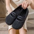 thumbnail image 5 of BRICH Mary Jane Flats for Women Perforated Round Toe Ballet Flats Comfortable Ballerina Shoes Black 8.5, 5 of 6