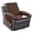 Brown, variant on Recliner Chair Cushion for Elderly with Lumbar Support Pillow & Recliner Armrest Cover, 20"x20" Memory Foam Seat Cushion Non-Slip & Supportive, Machine Washable, Black