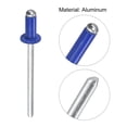 thumbnail image 4 of Unique Bargains Rivets Aveugles Tête Ronde Plate en Aluminium de 3,2 Mm x 7 Mm, Pack de 100 Bleu, 4 of 5