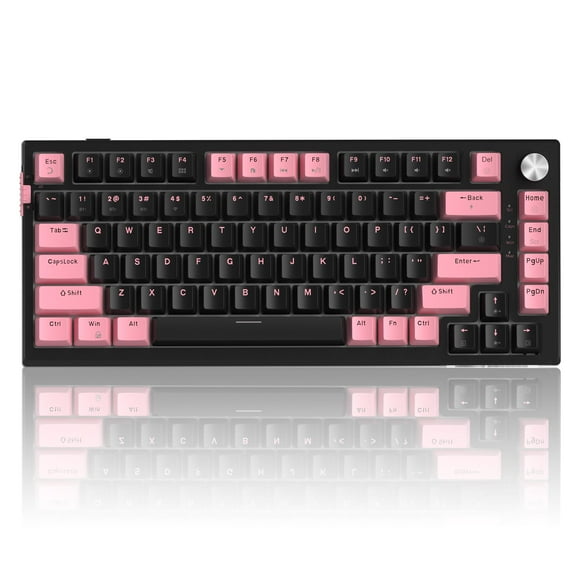 MageGee SKY81 75% Wireless Gasket Mechanical Gaming Keyboard, Hot Swappable RGB Custom Creamy Keyboard w/ 5-Layer Padding, BT/2.4G/USB-C, Knob Control, NKRO for Win/Mac