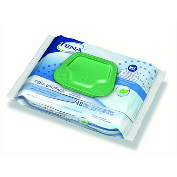 Personal Wipe TENA UltraFlush Soft Pack Aloe/Vitamin E/Chamomile Scented 3 Packs of 48