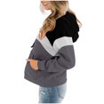 thumbnail image 3 of Aricy Hoodies for Women Plus Size Hoodies Tops Cozy Fleece Fashion Hooded Sweatshirt Winter Long Sleeve Gradient Print Casual Pullover Tops Drawstring, 3 of 4