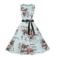 thumbnail image 1 of FcBaudy Robe Sans Manches à Col Rond, Robes d'Été pour Femmes, Robes d'Été pour Femmes, Robe Débardeur à Imprimé Floral pour la Plage, 1 of 8