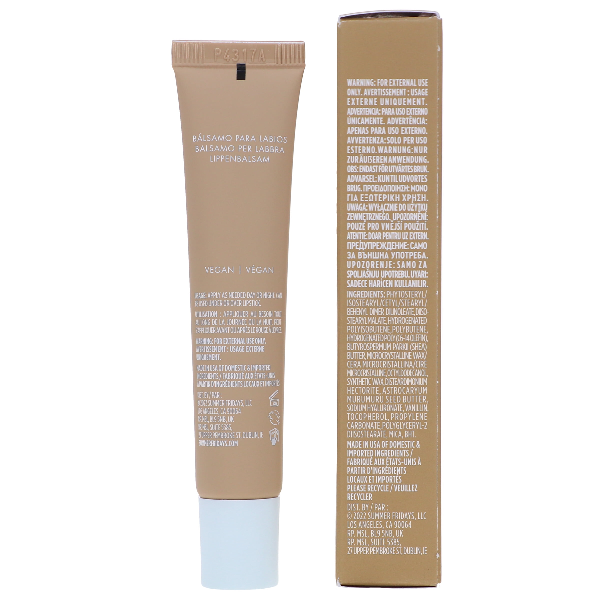 Summer Fridays Lip Butter Balm Vanilla 0.5 oz