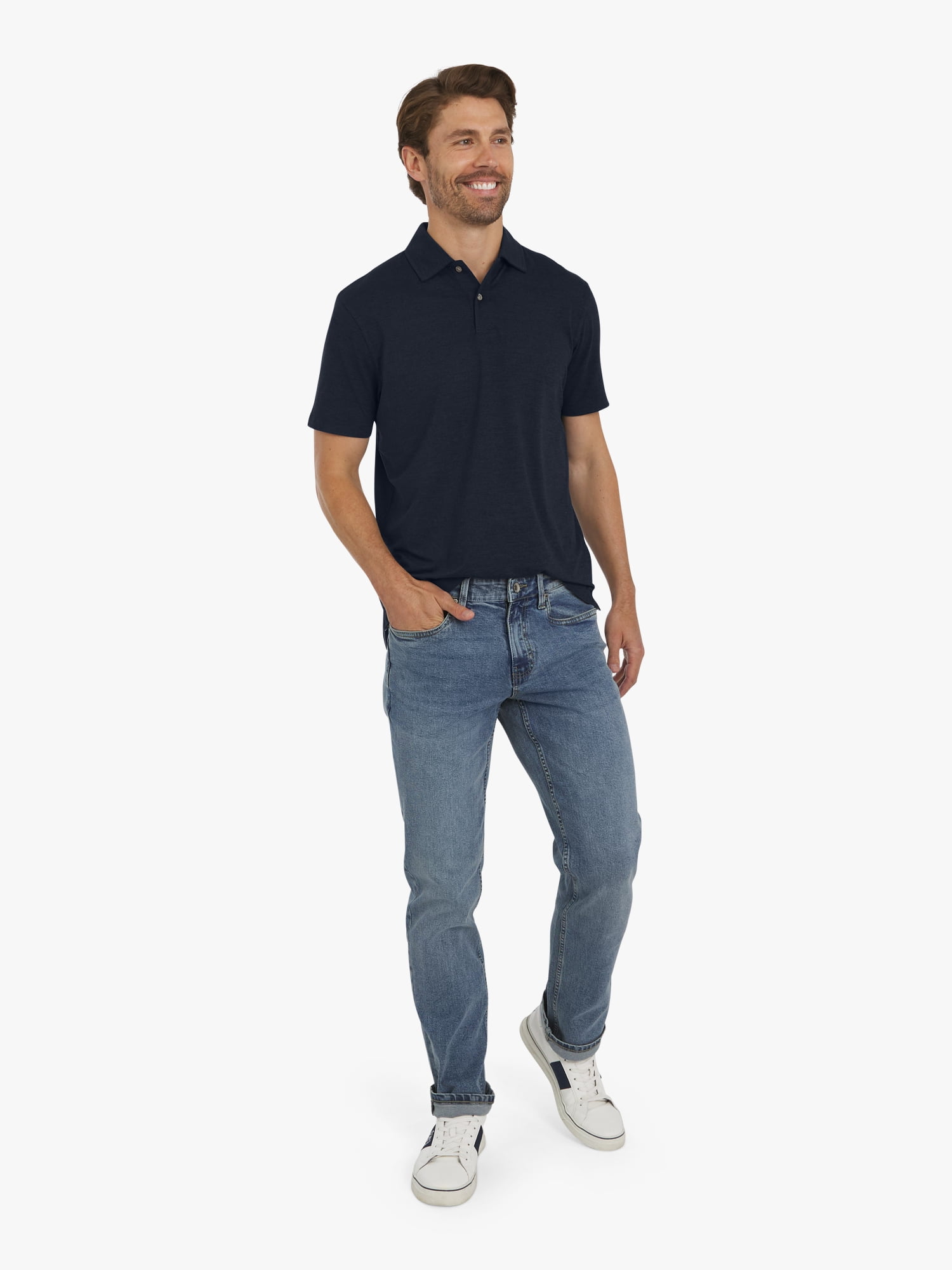 Chaps Men's & Big Men's Stretch Regular-Fit Denim Jeans, Sizes 30-42