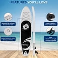 thumbnail image 3 of Tabla SUP Inflable con Accesorios Premium SereneLife, Diseño Ancho y Estable con Almohadilla EVA Antideslizante para Adultos y Jóvenes de Todos los Niveles, 3 of 7