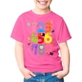 thumbnail image 4 of WAYUTE Girls Short Sleeve T Shirt Top with Number Print for Kids Playful Graphic Tee Soft Lightweight Casual Outdoor, 4 of 4