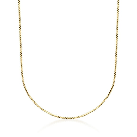Ross-Simons 1.7mm 14kt Yellow Gold Rounded Box-Chain Necklace, Women's, Adult