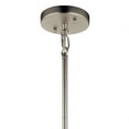 thumbnail image 2 of 1 Light Pendant With Transitional Inspirations 18.25 Inches Tall By 12 Inches Wide-Satin Nickel Finish    -Traditional Installation Kichler Lighting, 2 of 4