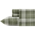 thumbnail image 2 of - King Bed Sheets, Cotton Flannel Bedding Set with Matching Pillowcases, Brushed for Extra Softness, Deep Pocket, Oeko-Tex Certified (Heartland Plaid Green), 2 of 8