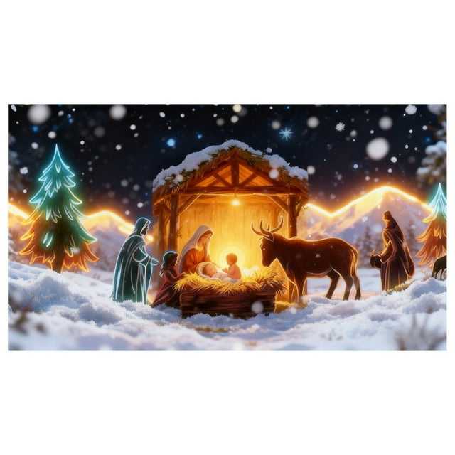 SIfdSeng Get it Fast Garage Door Cover Banner Reactive Design with 2 Lighting Modes for Festive Outdoor Fluorescent Glows In Dark with Cartoon Santa Party Xmas Decorat