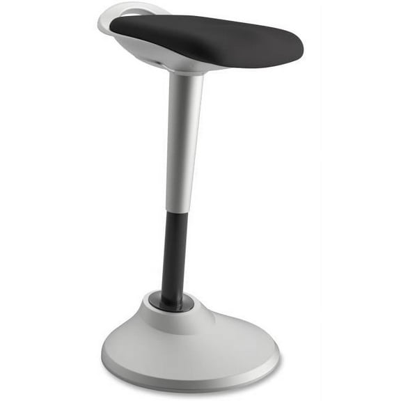 Silver Base Perch Chair, Black & Silver