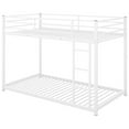 thumbnail image 6 of Metal Twin Over Bunk Bed, White - Low For Optimal Bed And Secure, 6 of 6