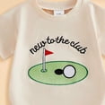 thumbnail image 5 of eczipvz Infant Baby Boy Girl Romper 0-3 Months Golf Play Ball Embroidered Romper Short Sleeve Bodysuit Newborn Playsuit, 5 of 6