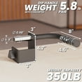 thumbnail image 3 of Synergee Dip Handles for 3x3 Power and Squat Racks, Dip Stand Fits Racks with 1" and 5/8" Holes. Rack-Mounted Dip Bar Attachment for Dips, Leg Raises, and Knee Tucks., 3 of 6
