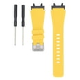 thumbnail image 2 of Metal Silicone Smart Watch Band for  Active Edge A2212, Diagonal Stripe Design, Comfortable, Breathable, Washable, Suitable for Daily Wear, Adjustable Length, 2 of 8