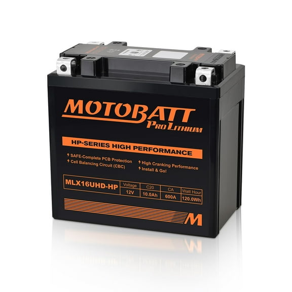 MLX16UHD-HP Motobatt LifePo4 Lithium Battery Replaces ODYSSEY PC545, AGM14